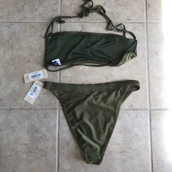 NWT Ris-K Moss Shimmer Bikini - Picture 8 of 10